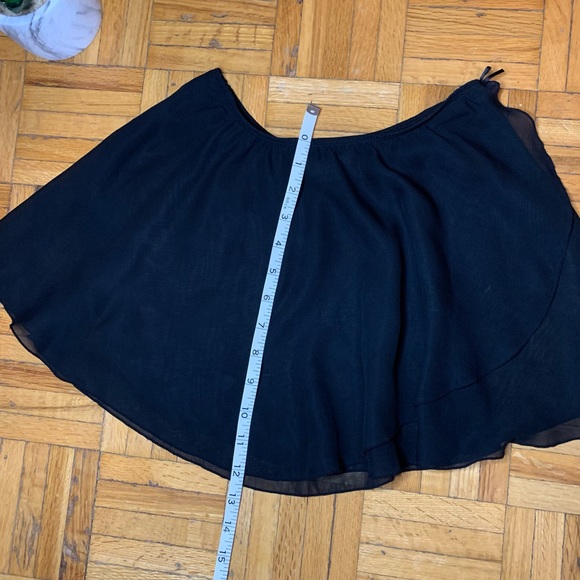 Lightweight Black Layered Black Ballet Dance Skirt - Picture 5 of 5